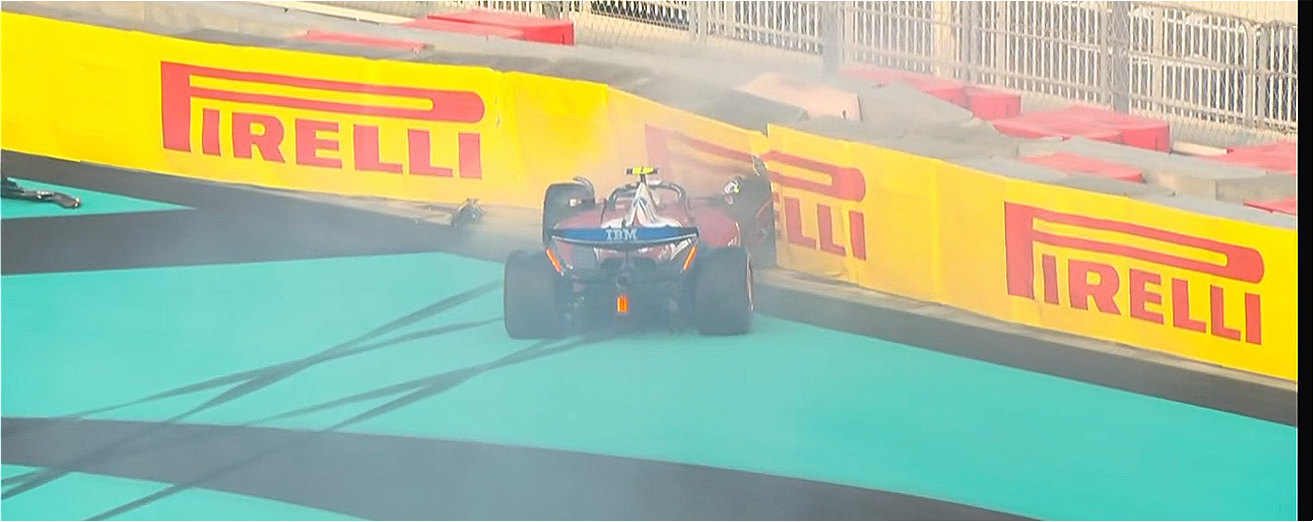 Hamilton Abu Dhabi crash