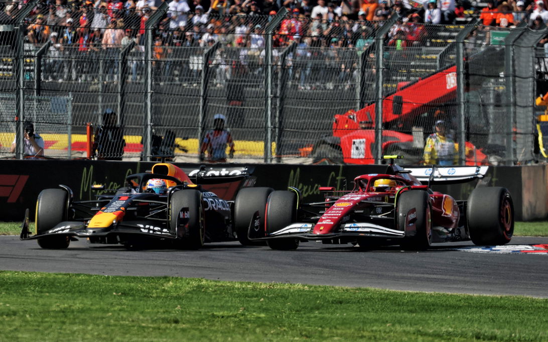 Hamilton Verstappen Mexico race