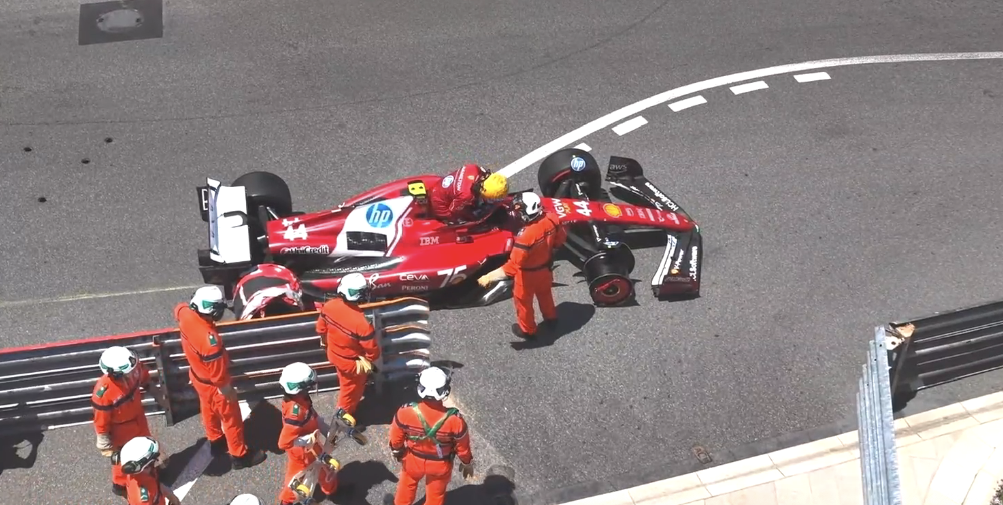 Hamilton crash screenshot