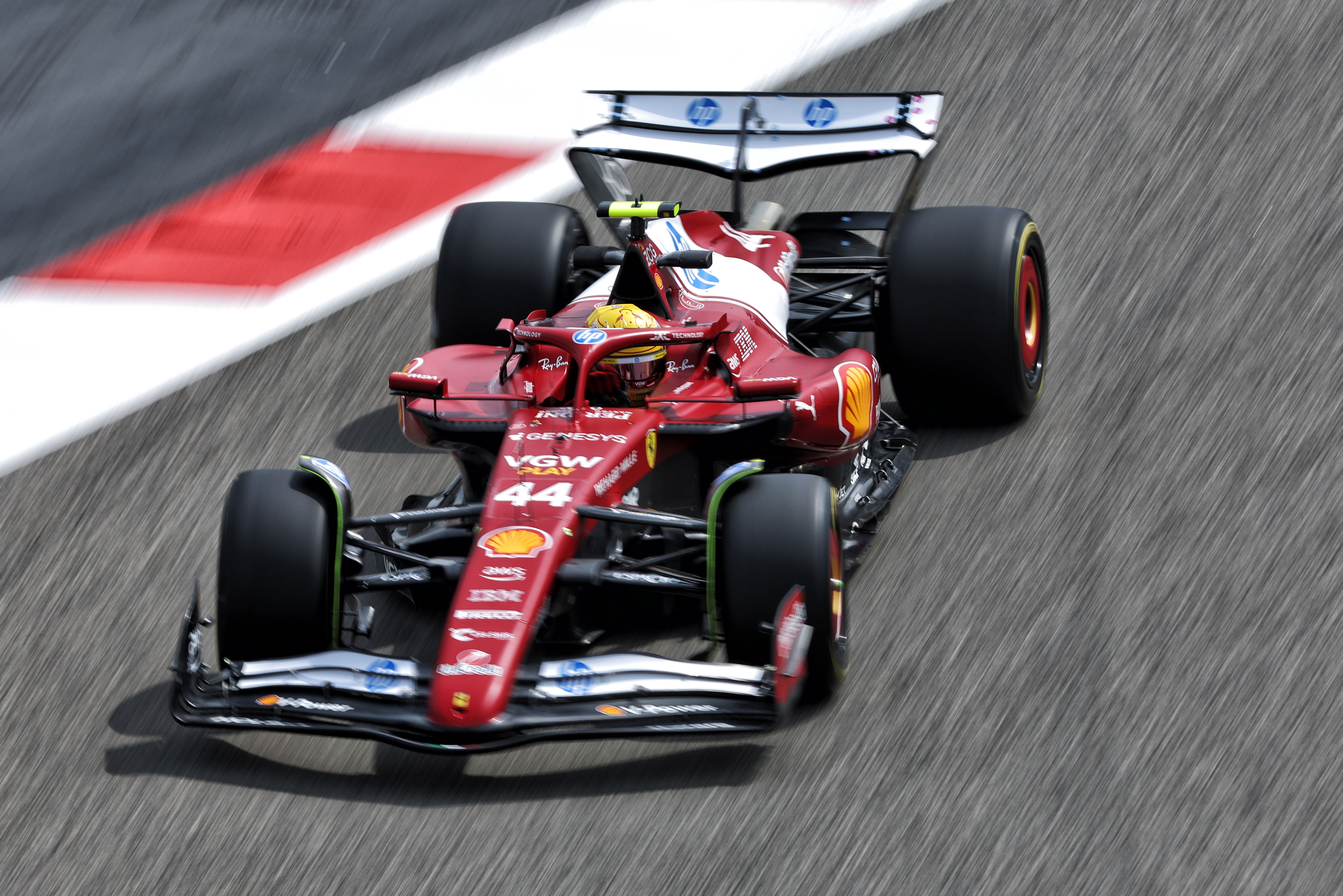 Hamilton Bahrain testing