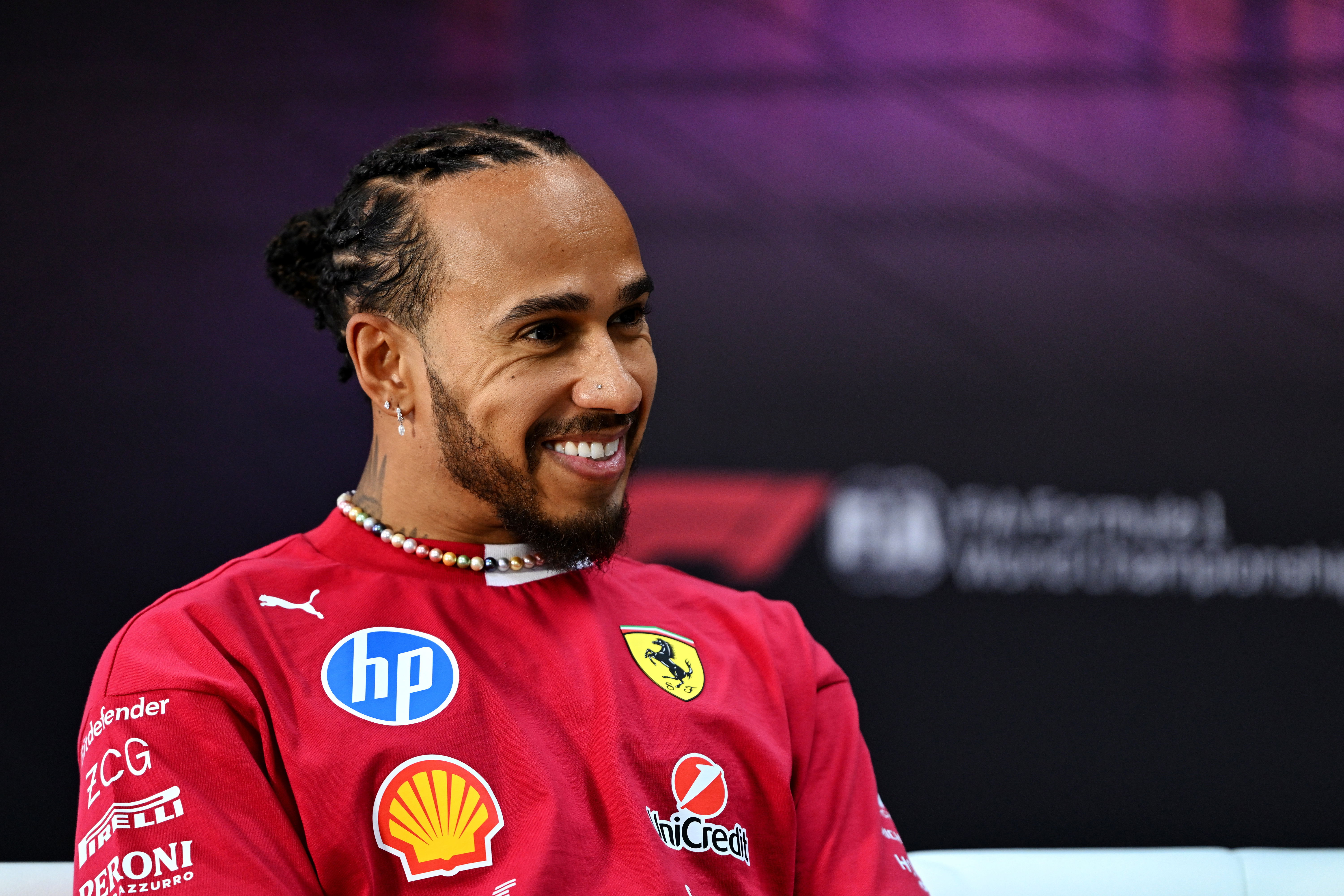 Hamilton presser Bahrain test day 3