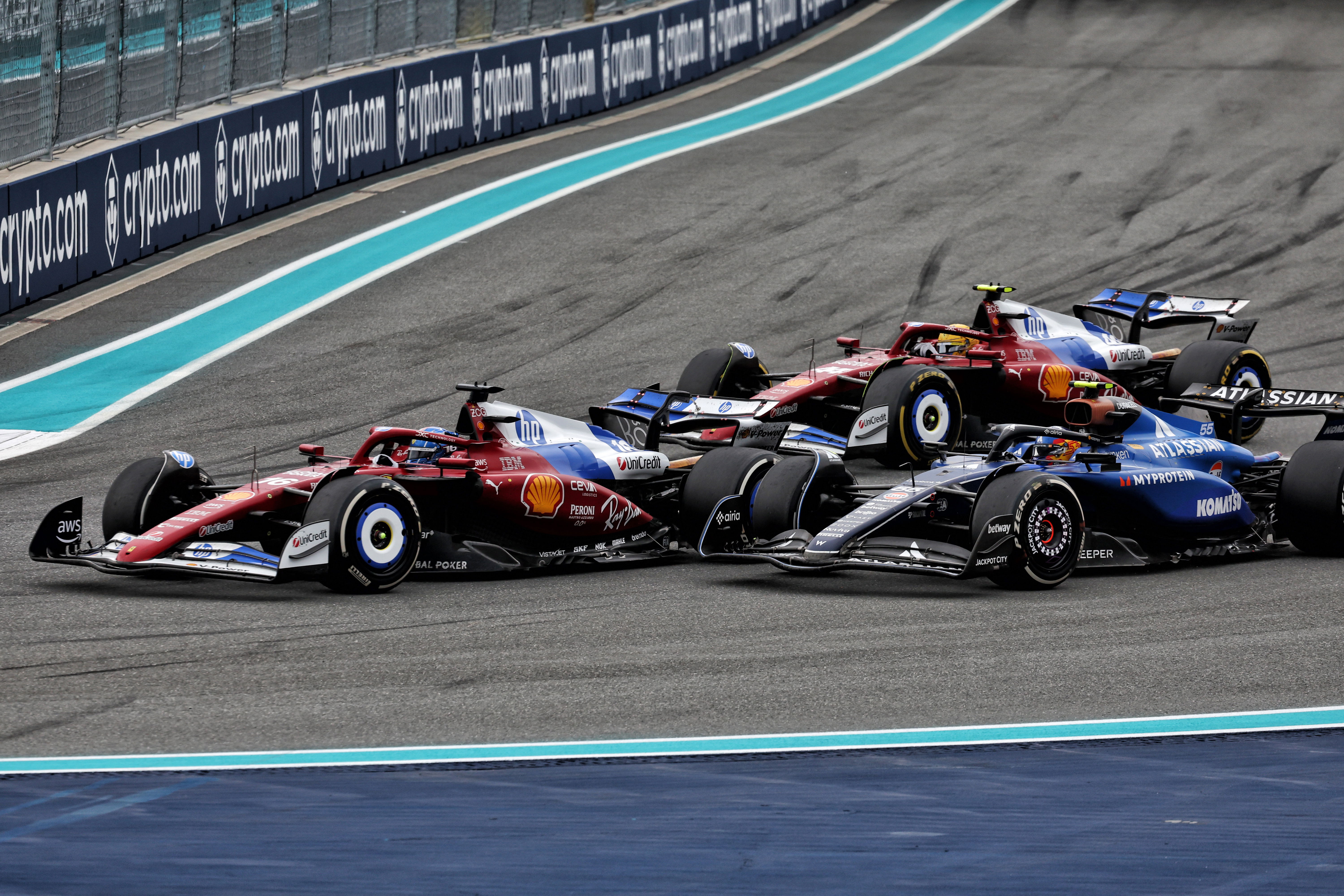 Hamilton Leclerc Sainz Miami