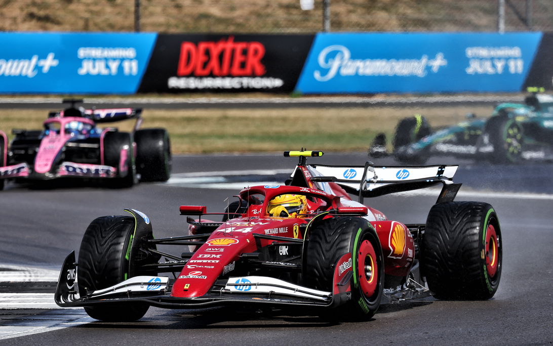 Hamilton Silverstone race wet