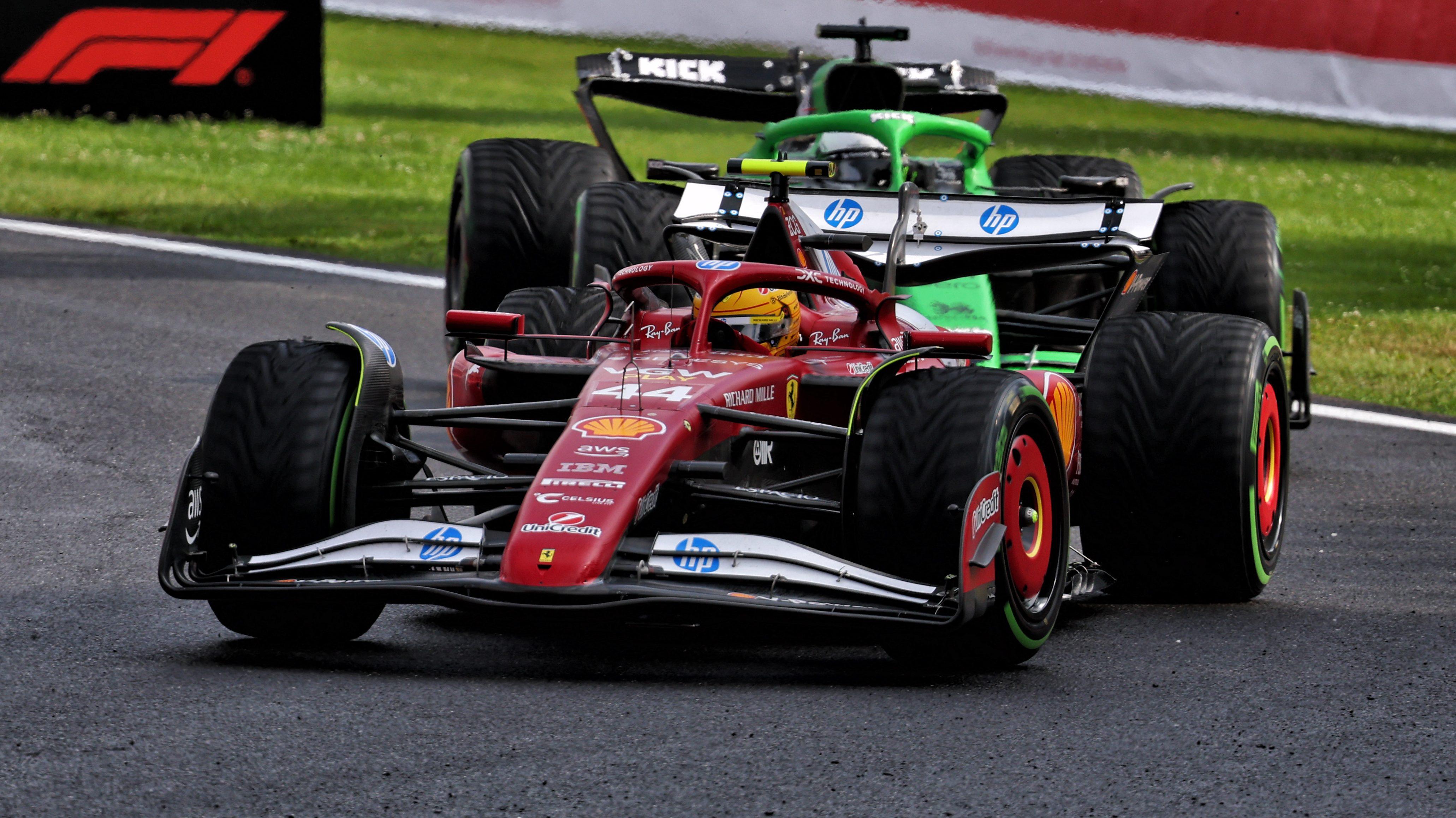 Hamilton race Belgium wet