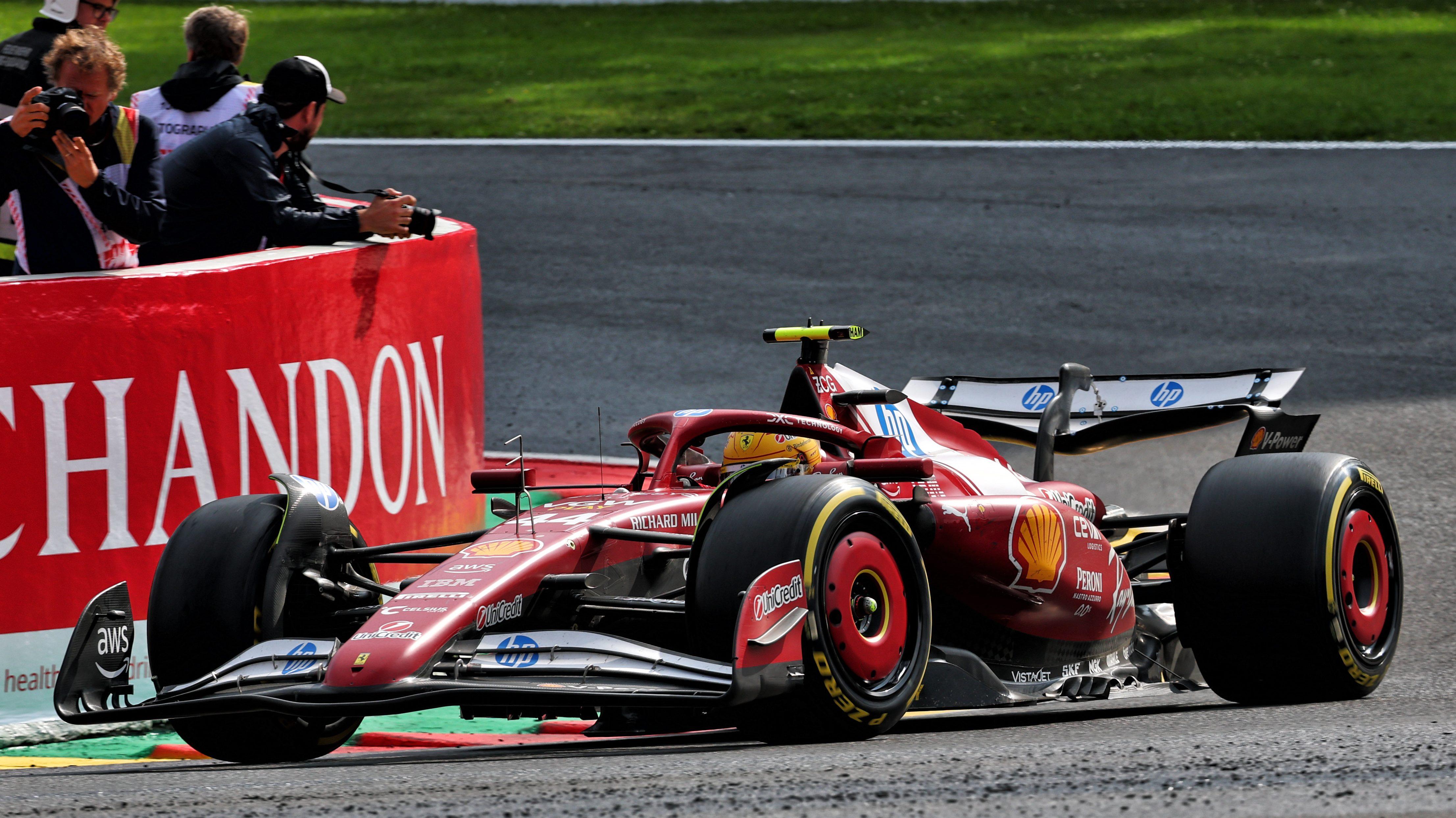 Hamilton race Belgium dry