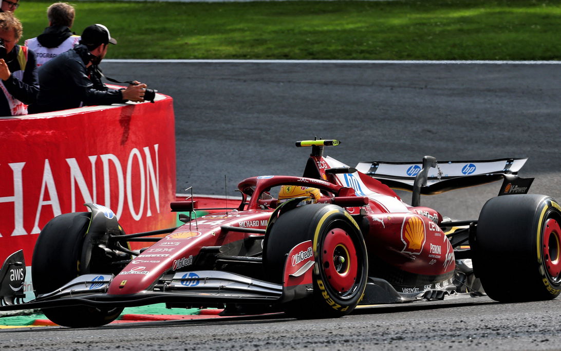 Hamilton race Belgium dry
