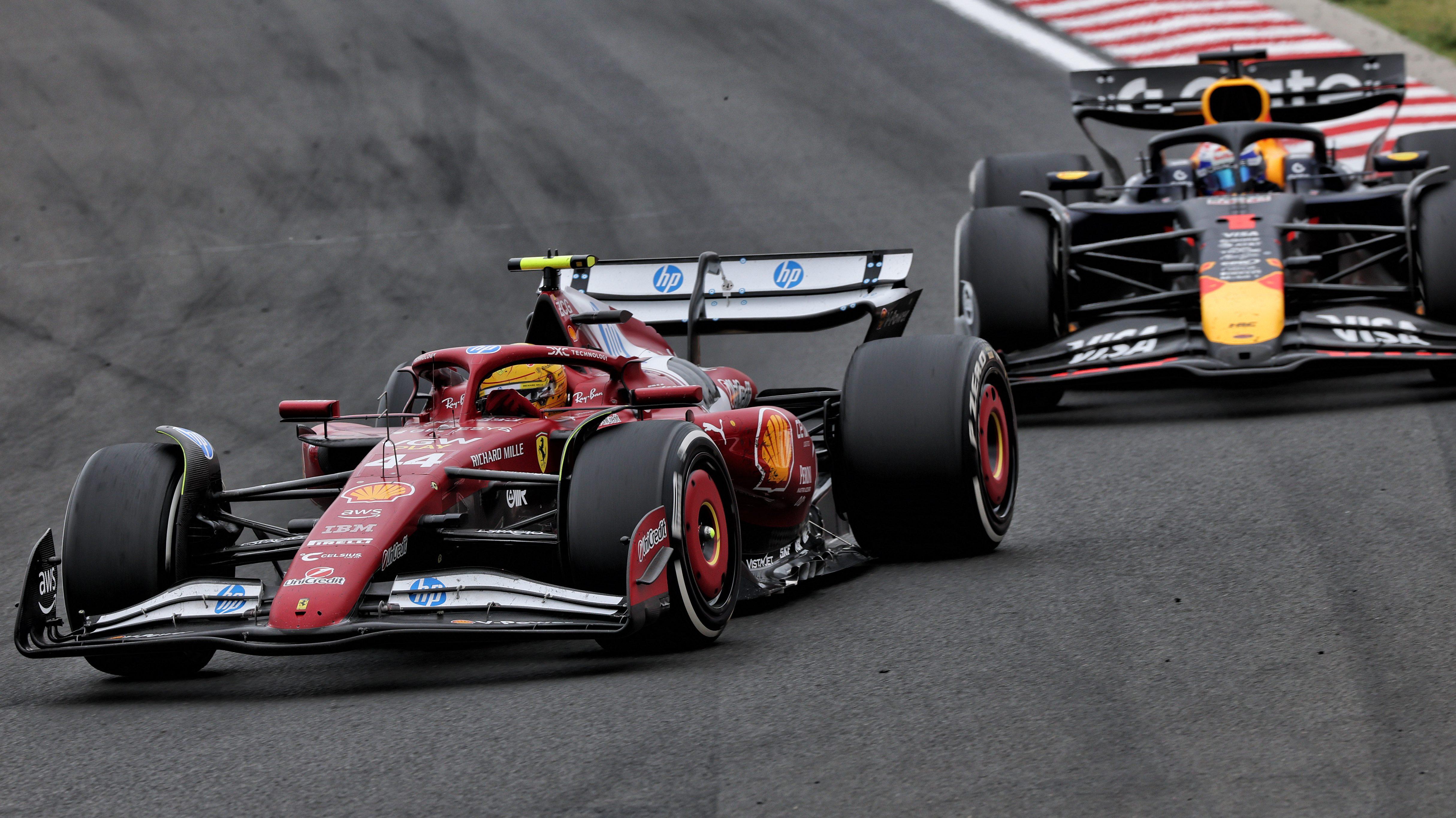 Hamilton Verstappen Hungary race