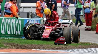 Hamilton crash Zandvoort