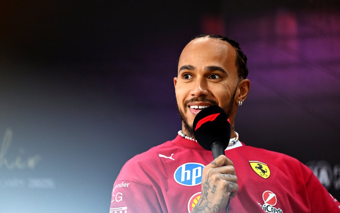 Hamilton presser Bahrain test day 3