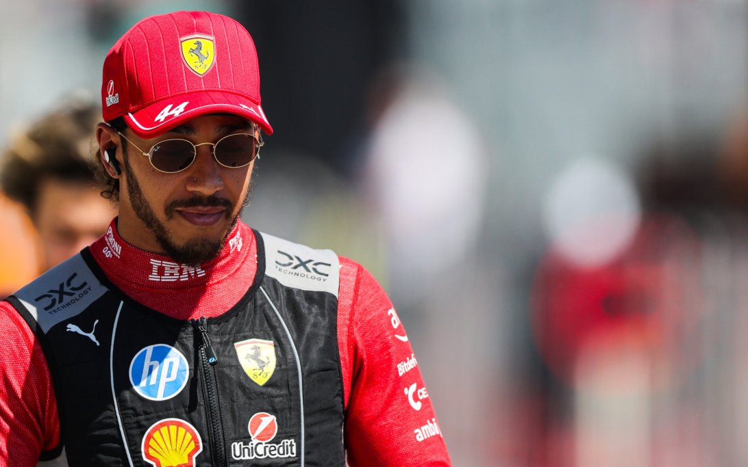 Hamilton race day Imola