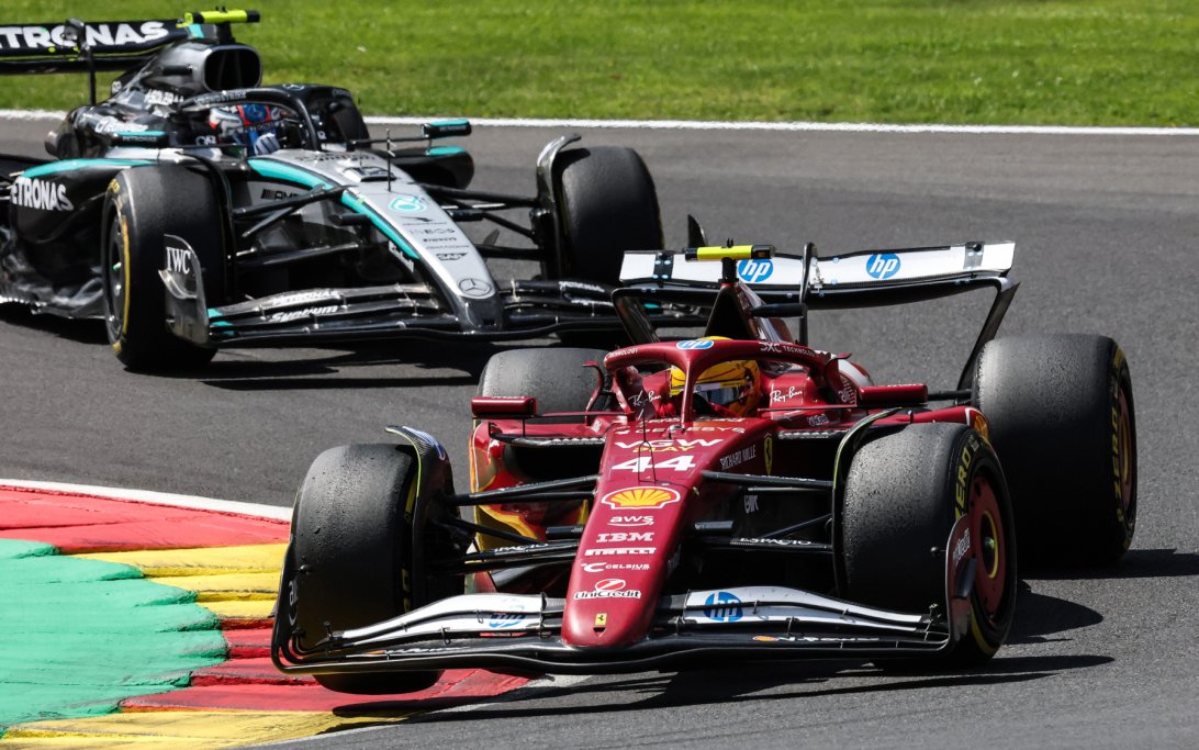 Hamilton Belgium sprint