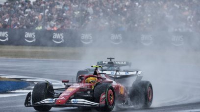Hamilton Silverstone wet