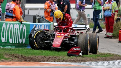 Hamilton crash Zandvoort