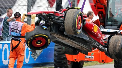 Hamilton crash Zandvoort