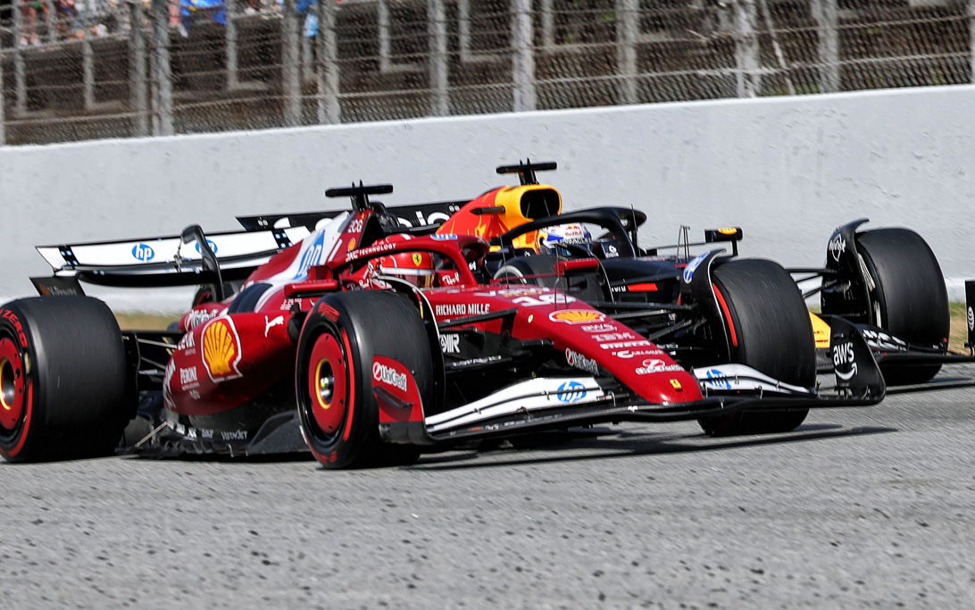 Leclerc Verstappen Spain