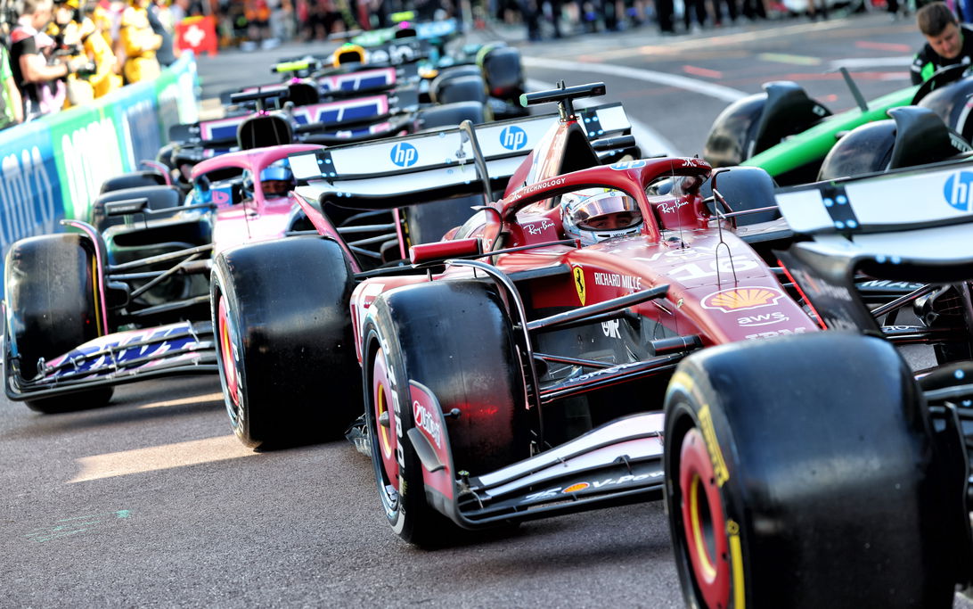 Leclerc pitlane Monaco