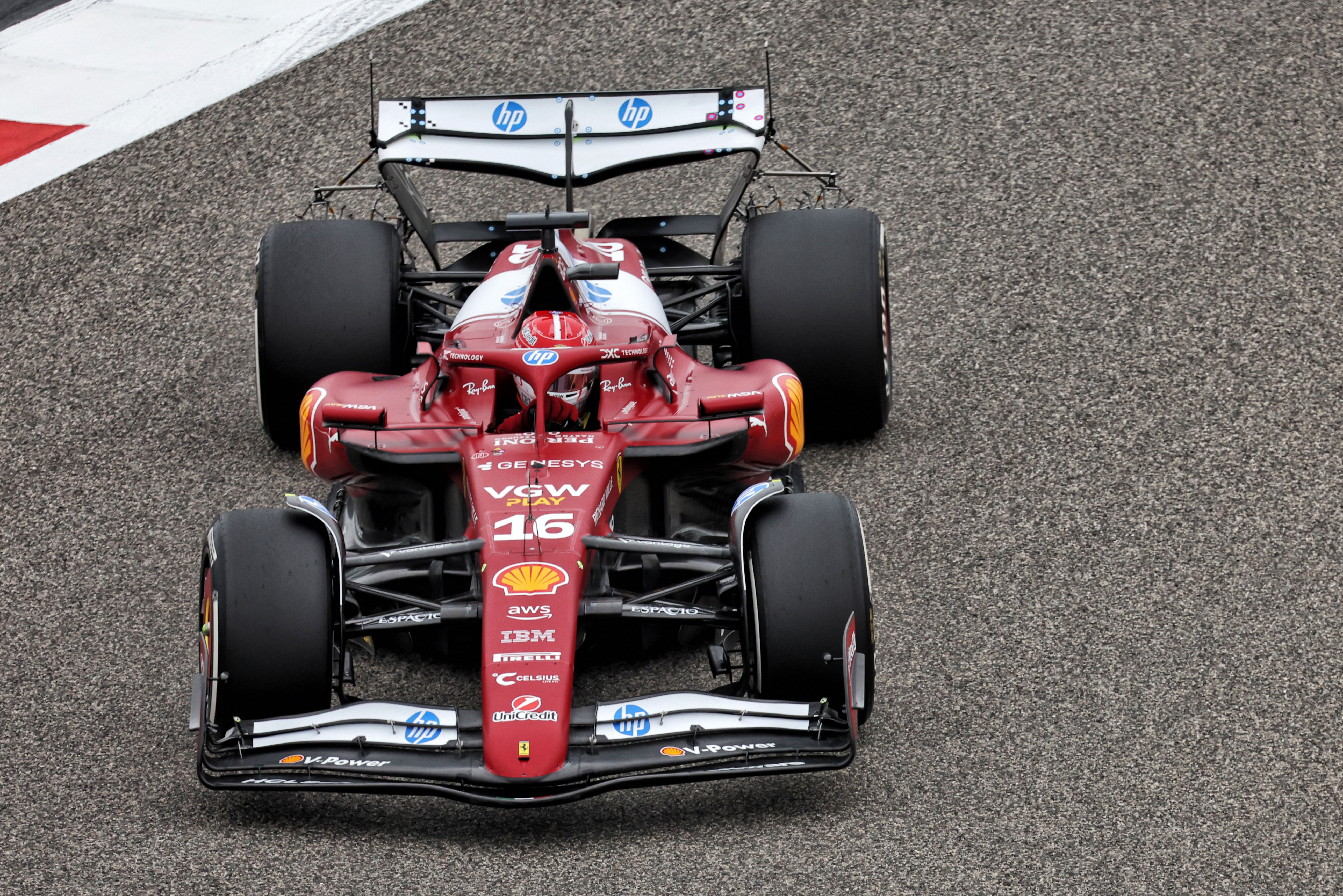 Leclerc Bahrain Test