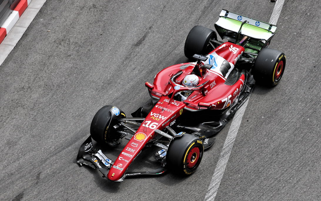 Leclerc damage Monaco FP1