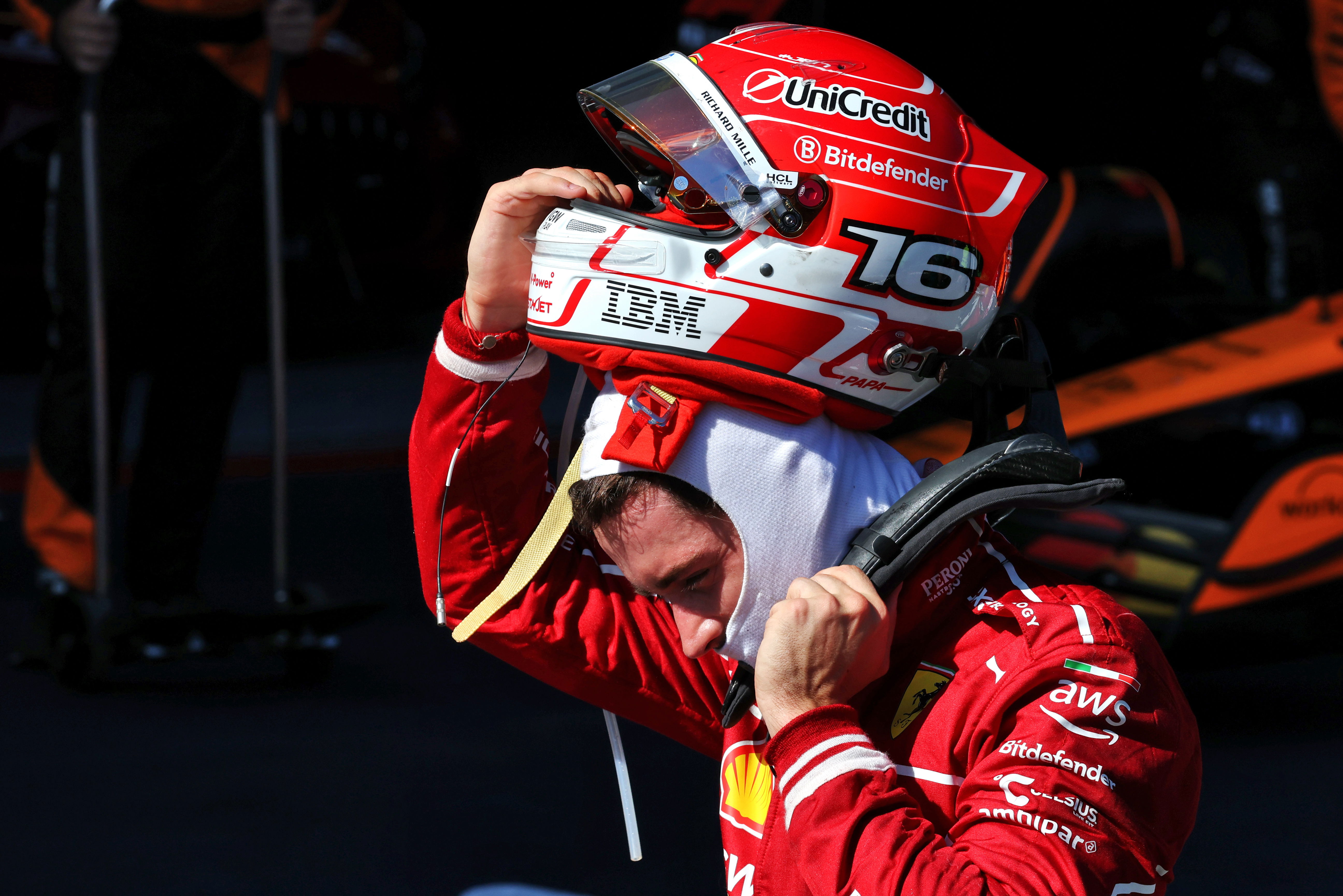 Leclerc Austria race day