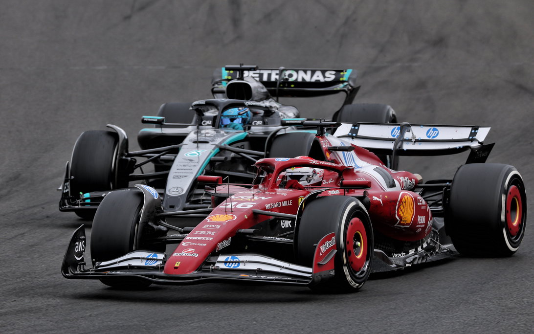 Leclerc Russell Hungary race