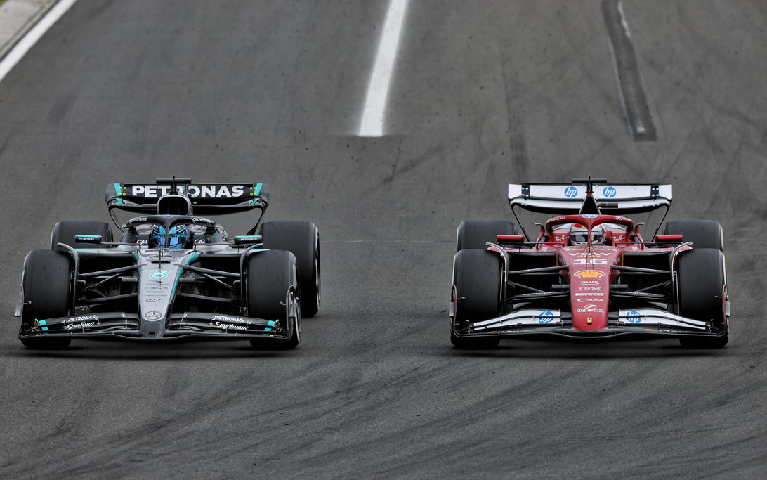 Leclerc Russell Hungary race