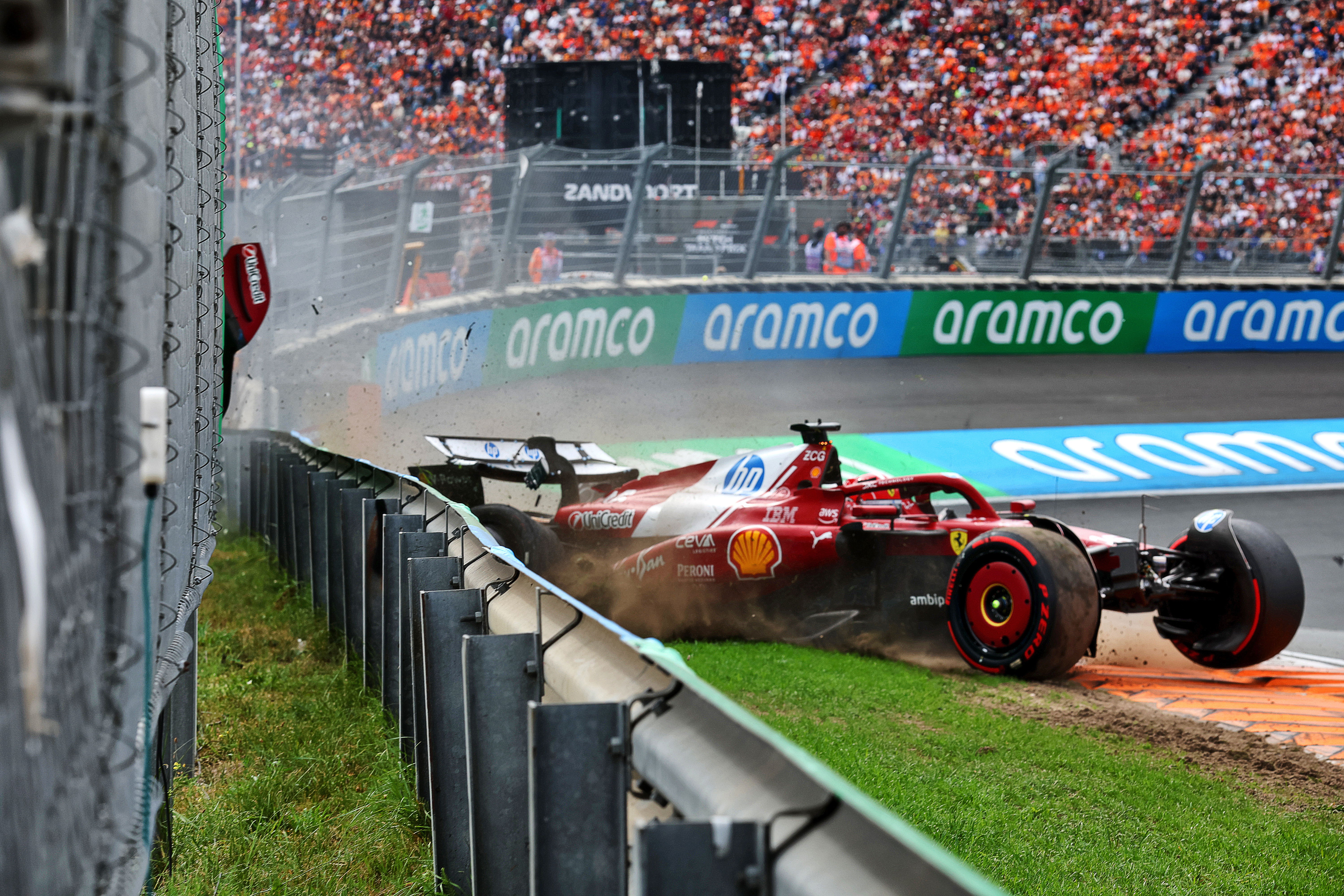 Leclerc crash Zandvoort