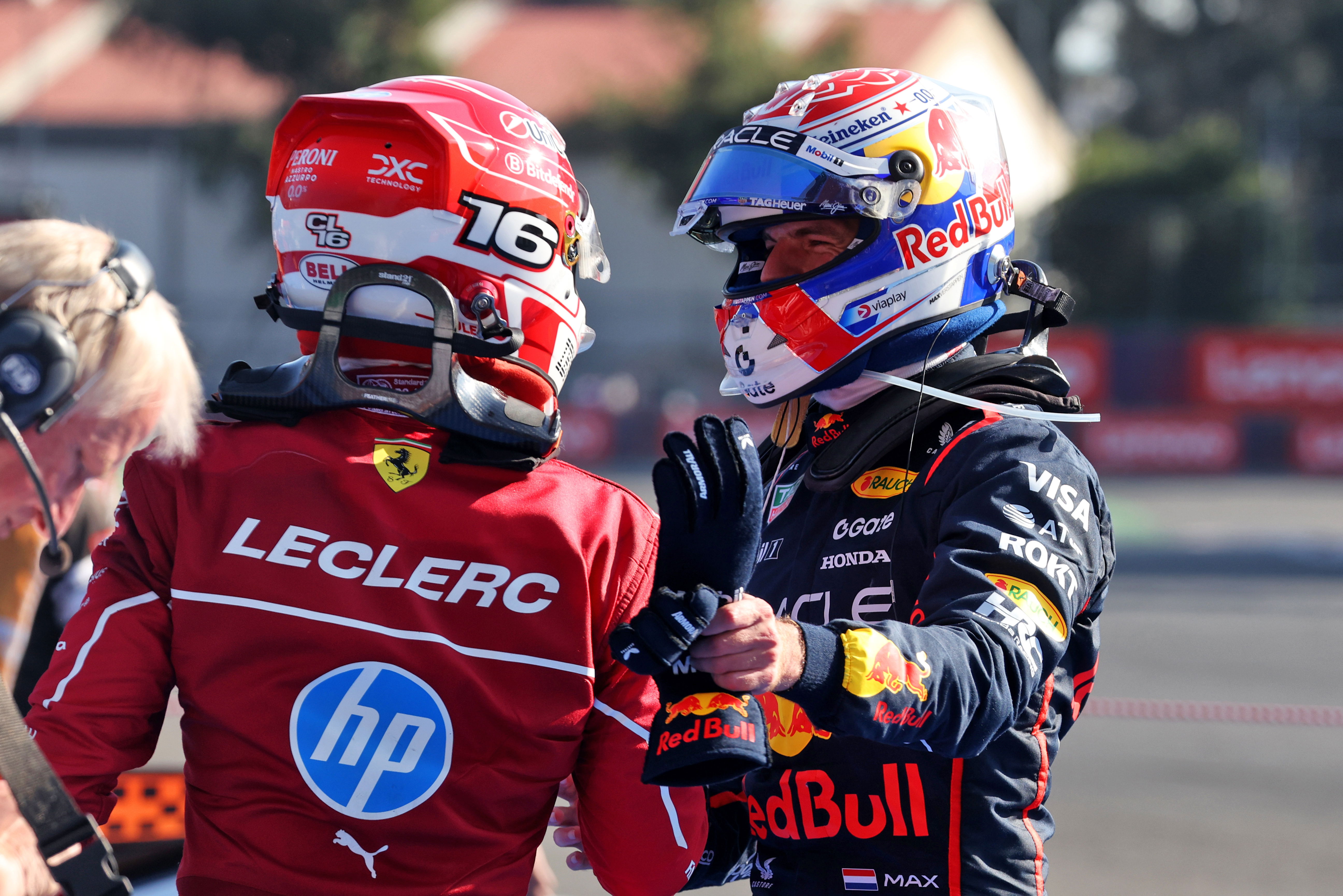 Leclerc Verstappen Mexico race