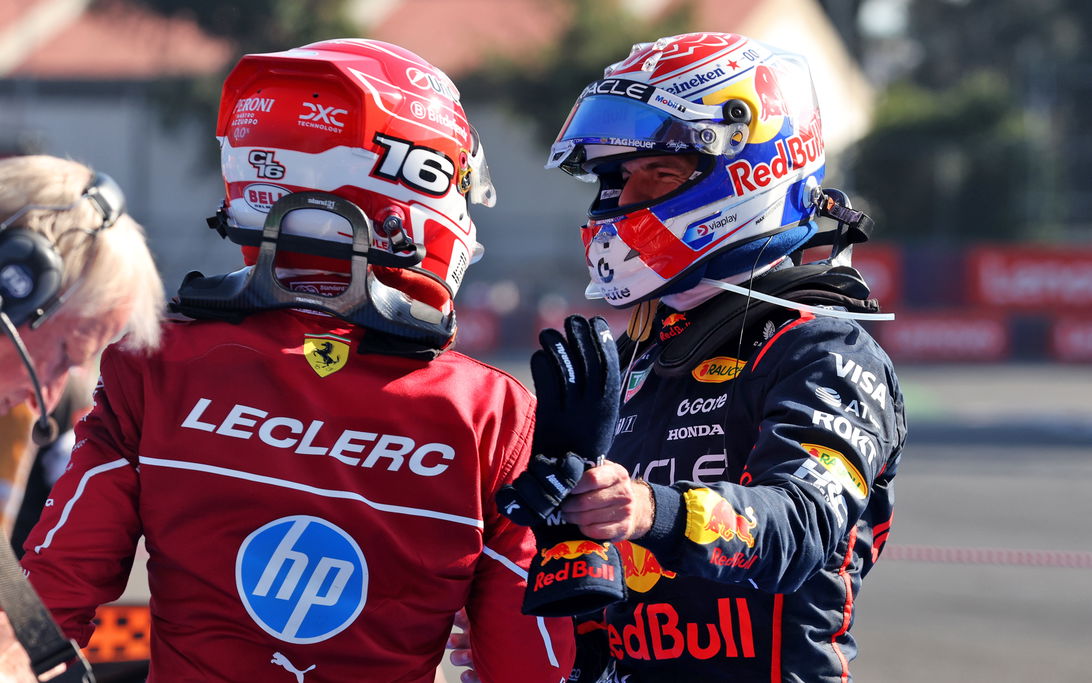 Leclerc Verstappen Mexico race
