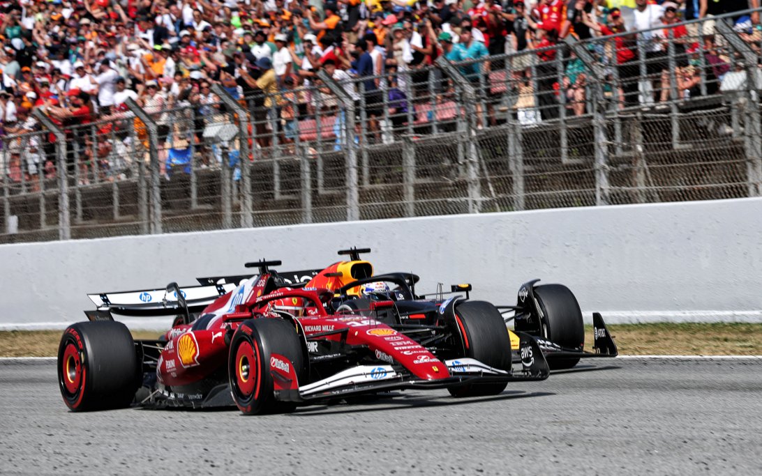 Leclerc Verstappen Spain
