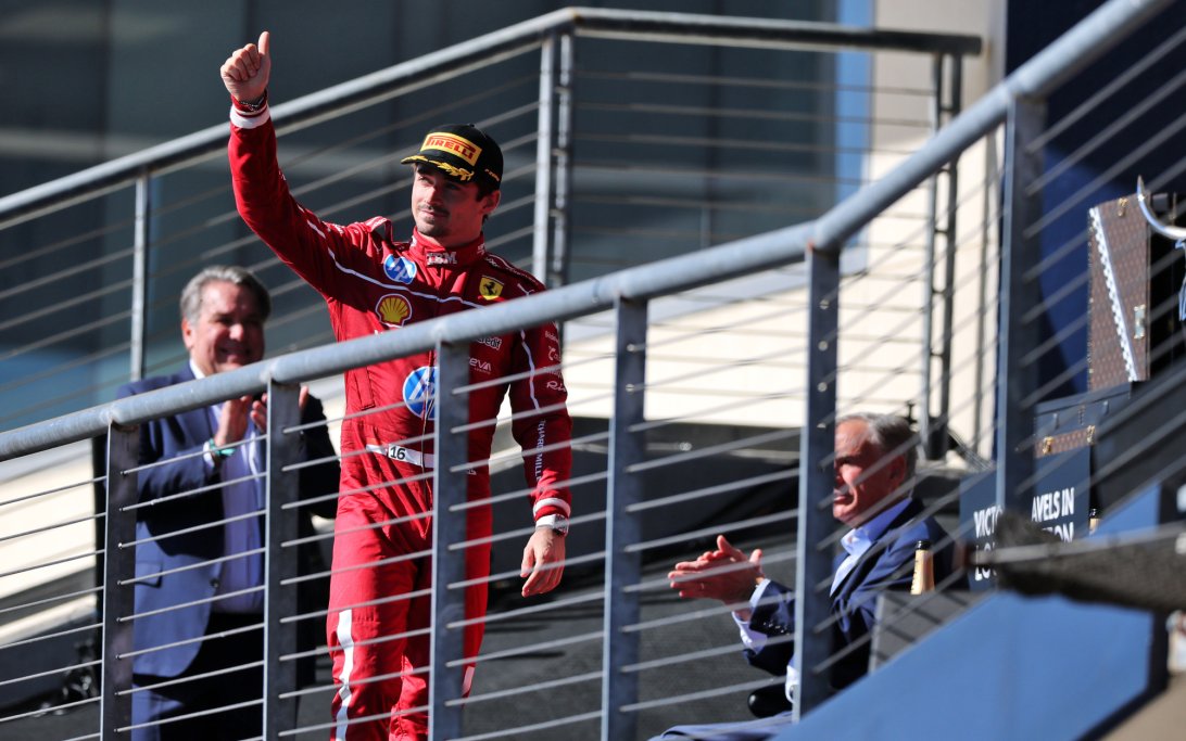 ルクレール、フェラーリの「アグレッシブ」な米国GPタイヤ戦略を解説