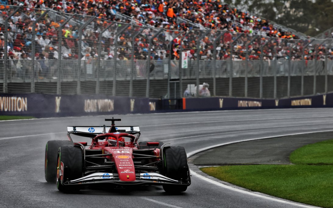 Leclerc Australia race wet
