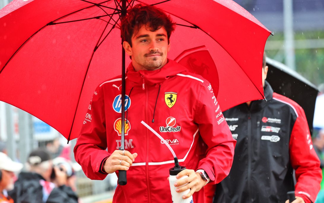 Leclerc Silverstone race day
