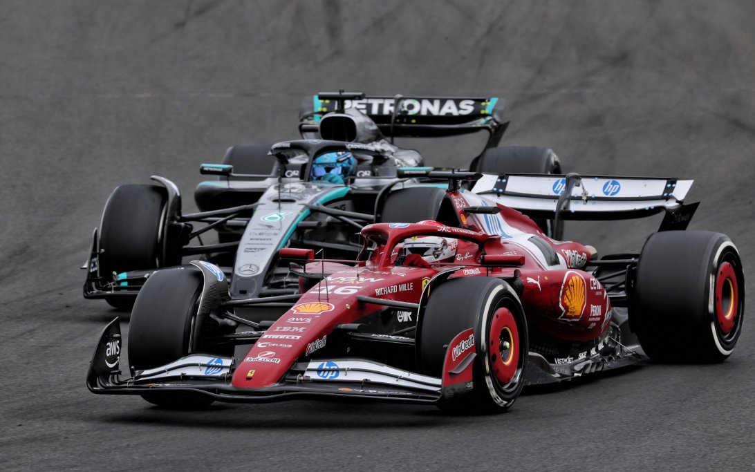 Leclerc Russell Hungary race