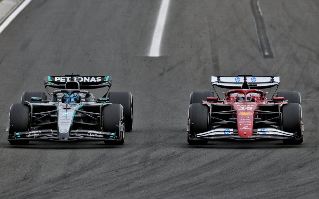 Leclerc Russell Hungary race