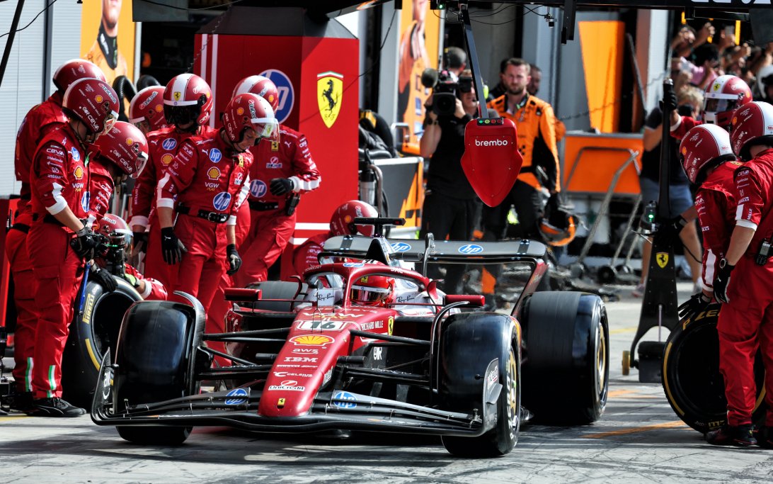 Leclerc Monza race