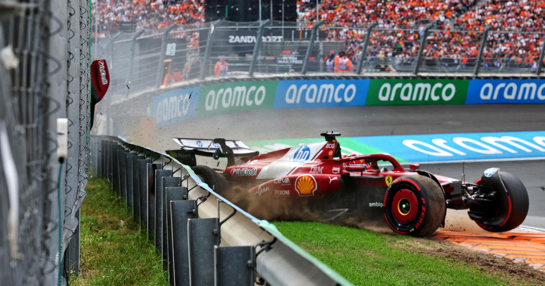 Charles Leclerc makes Kimi Antonelli accusation after nightmare retirement