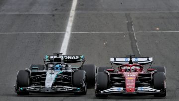 Charles Leclerc handed further penalty after George Russell incident