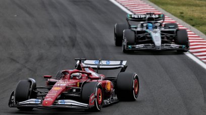 Leclerc Russell Hungary race