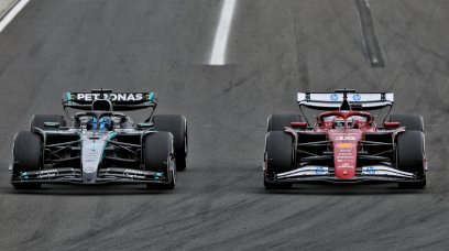 Leclerc Russell Hungary race