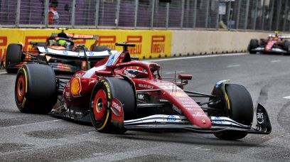 Leclerc Baku race