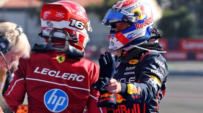 Leclerc Verstappen Mexico race