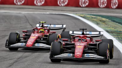 Leclerc Hamilton Brazil sprint