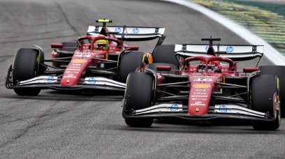 Leclerc Hamilton Brazil sprint