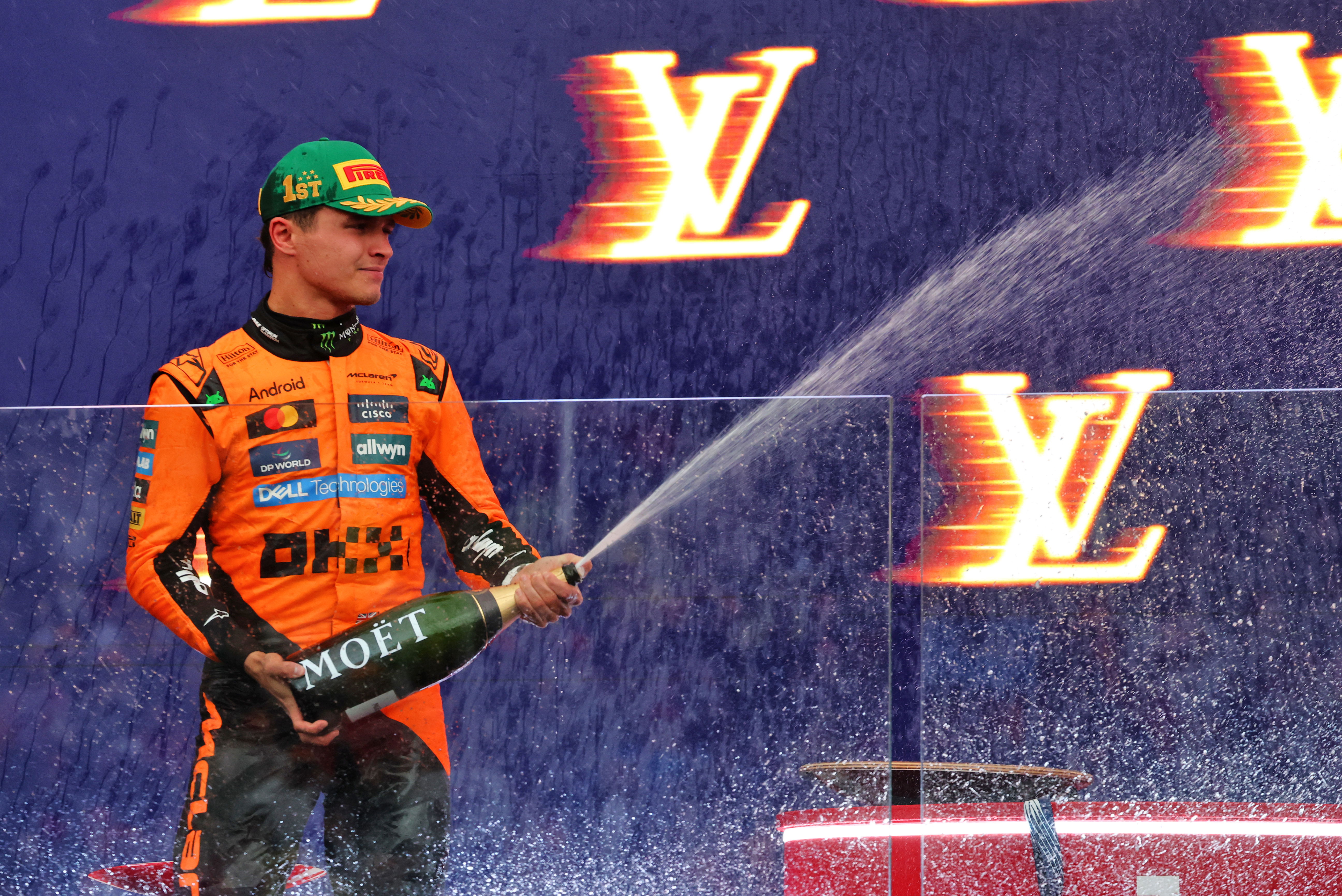 Norris Australia podium win celebration