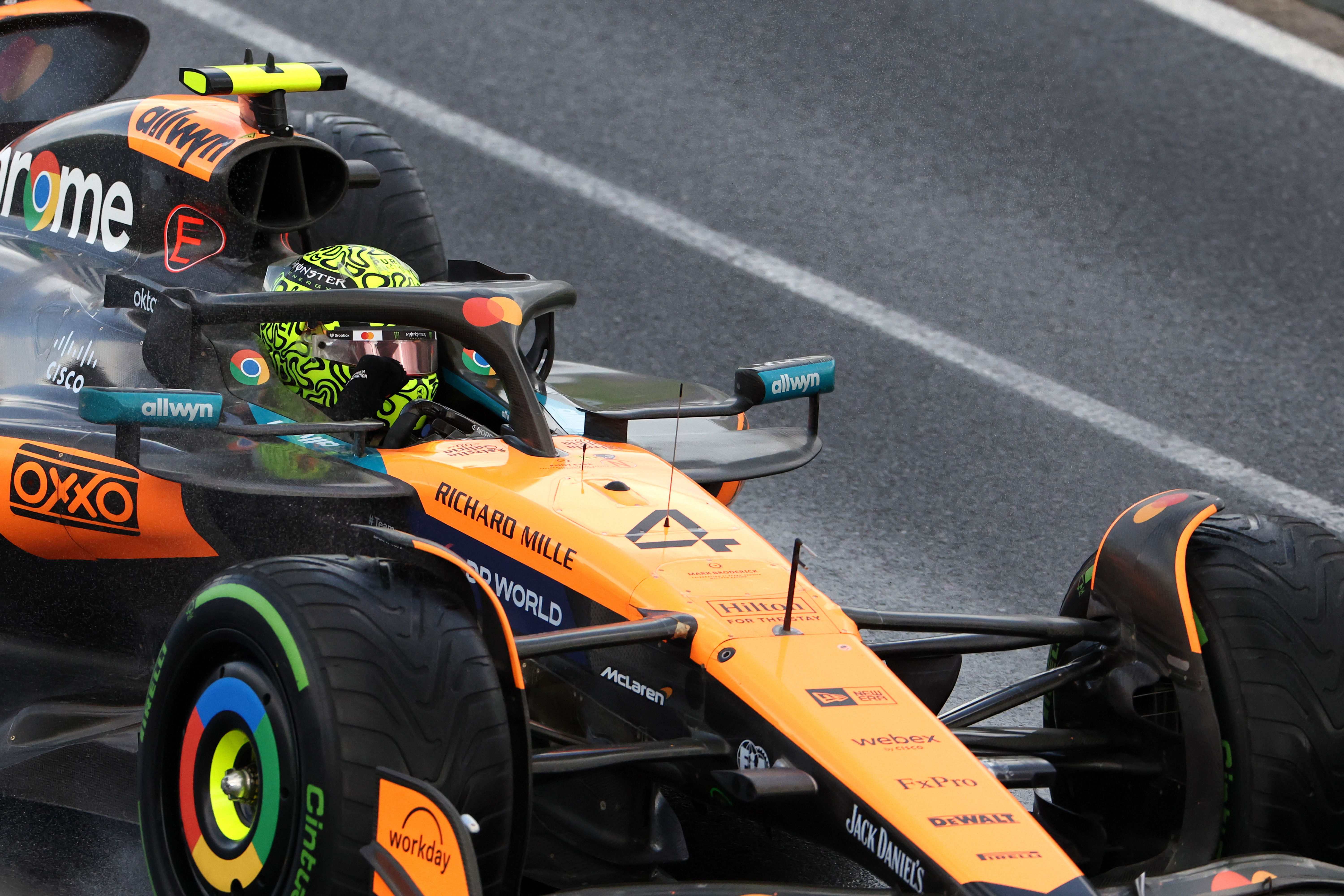 Norris australia race wet