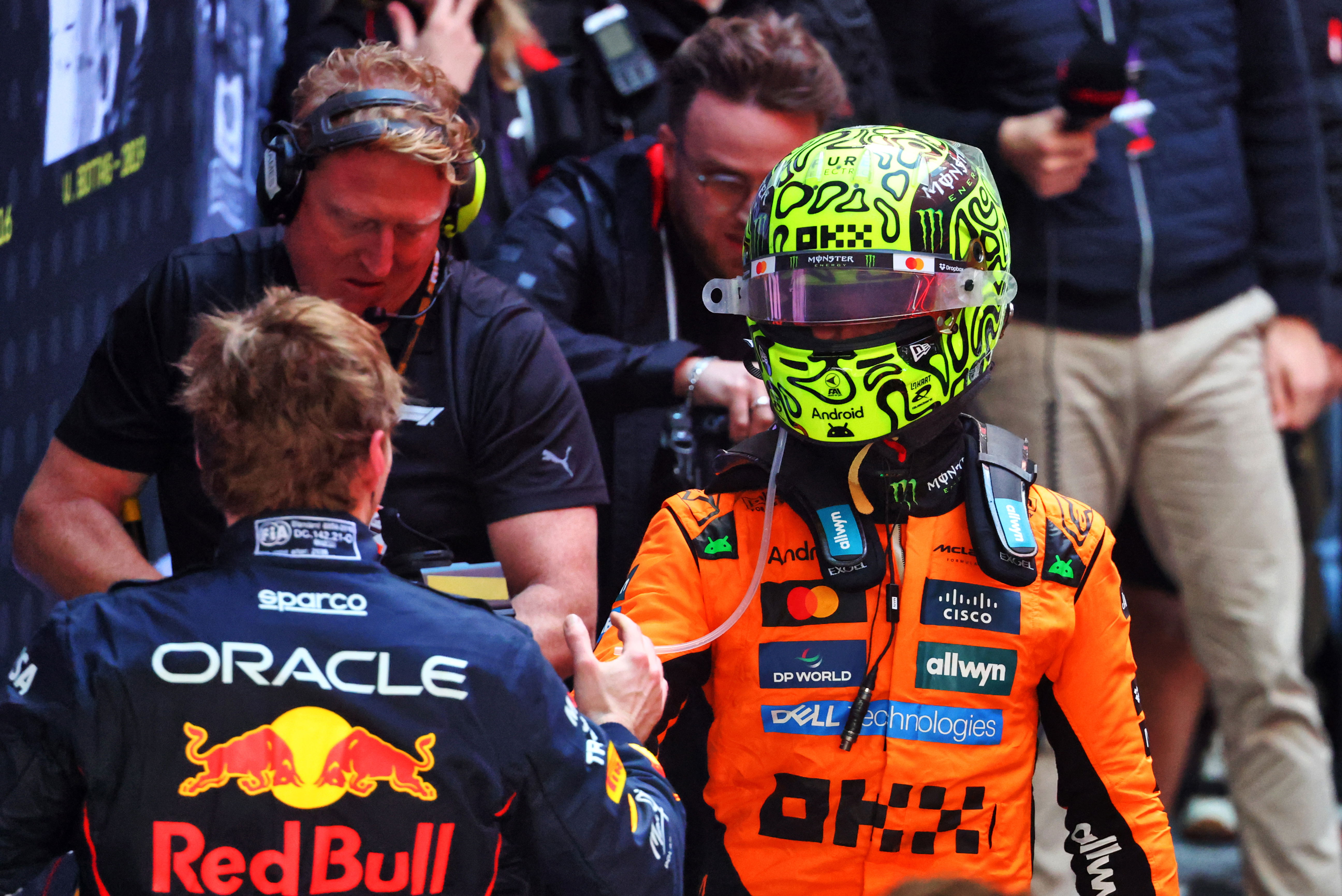 Norris Verstappen congratulations Australia