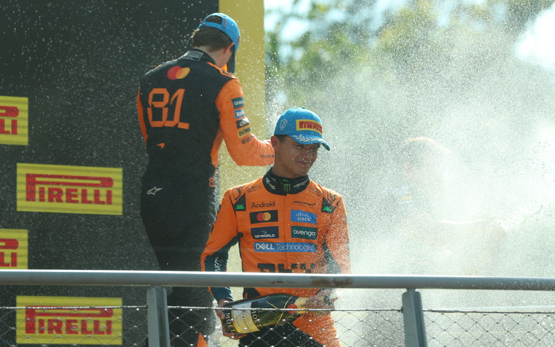 Norris Monza race podium
