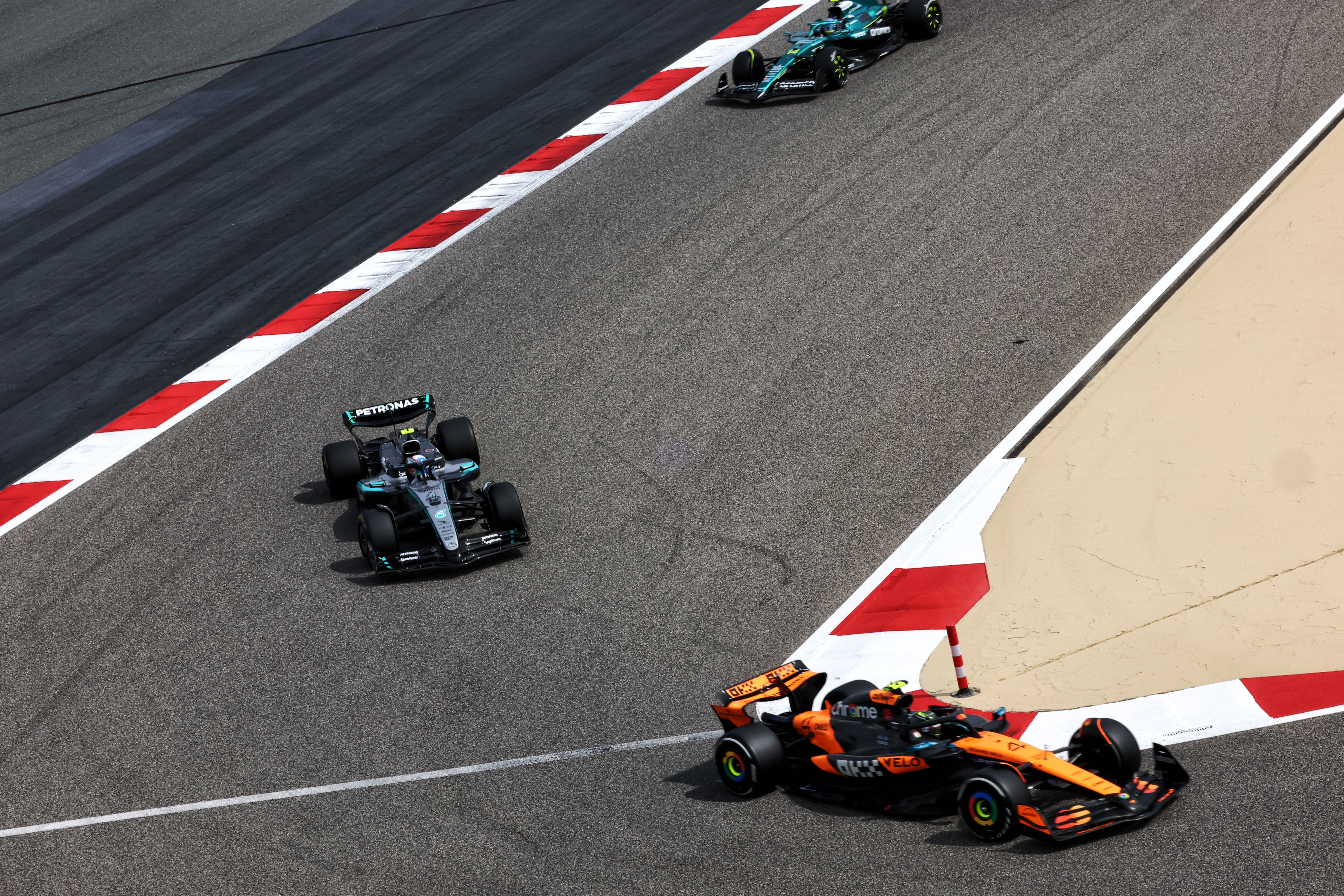 Norris Antonelli Bahrain testing