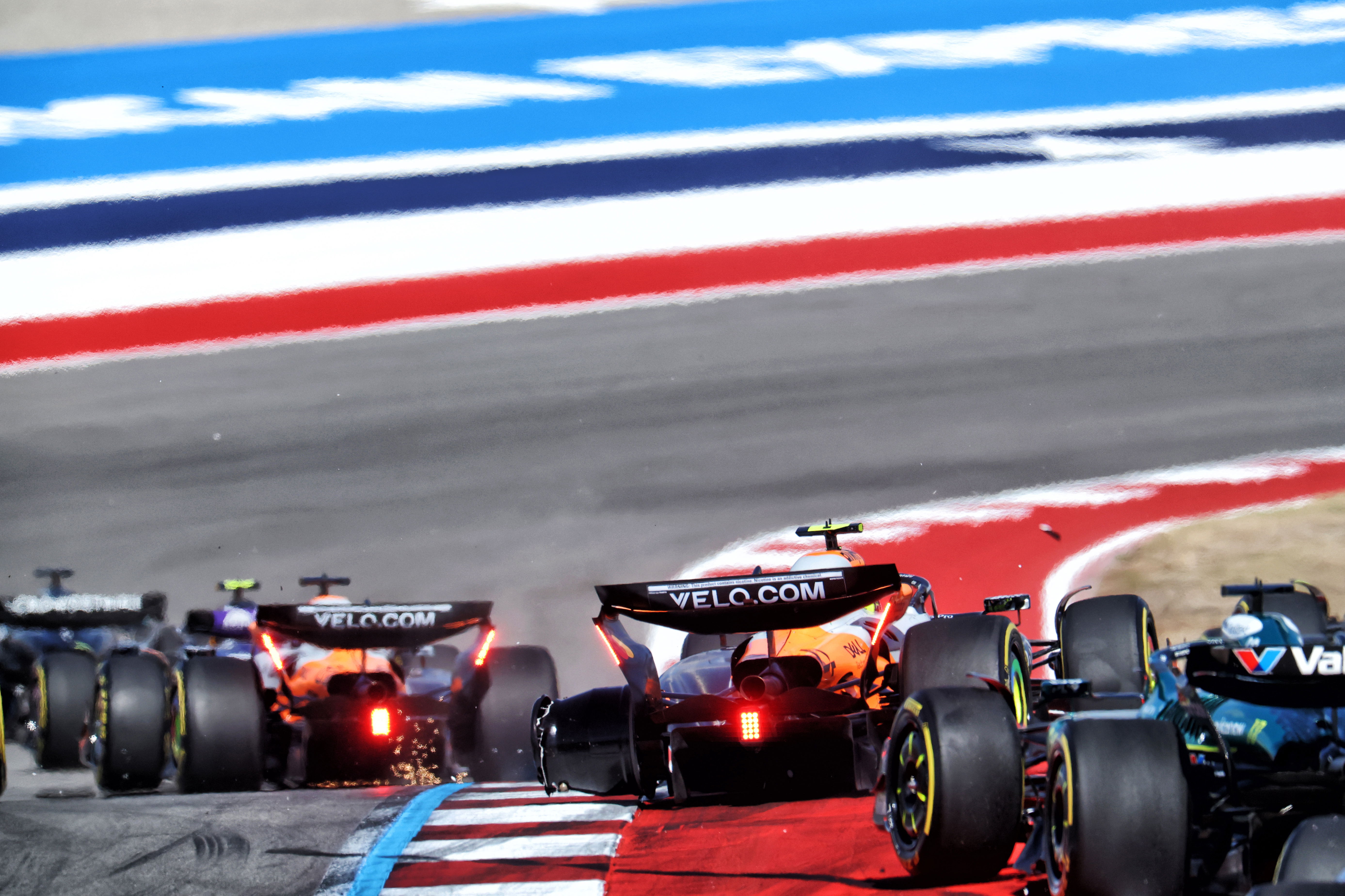 Norris Austin sprint crash