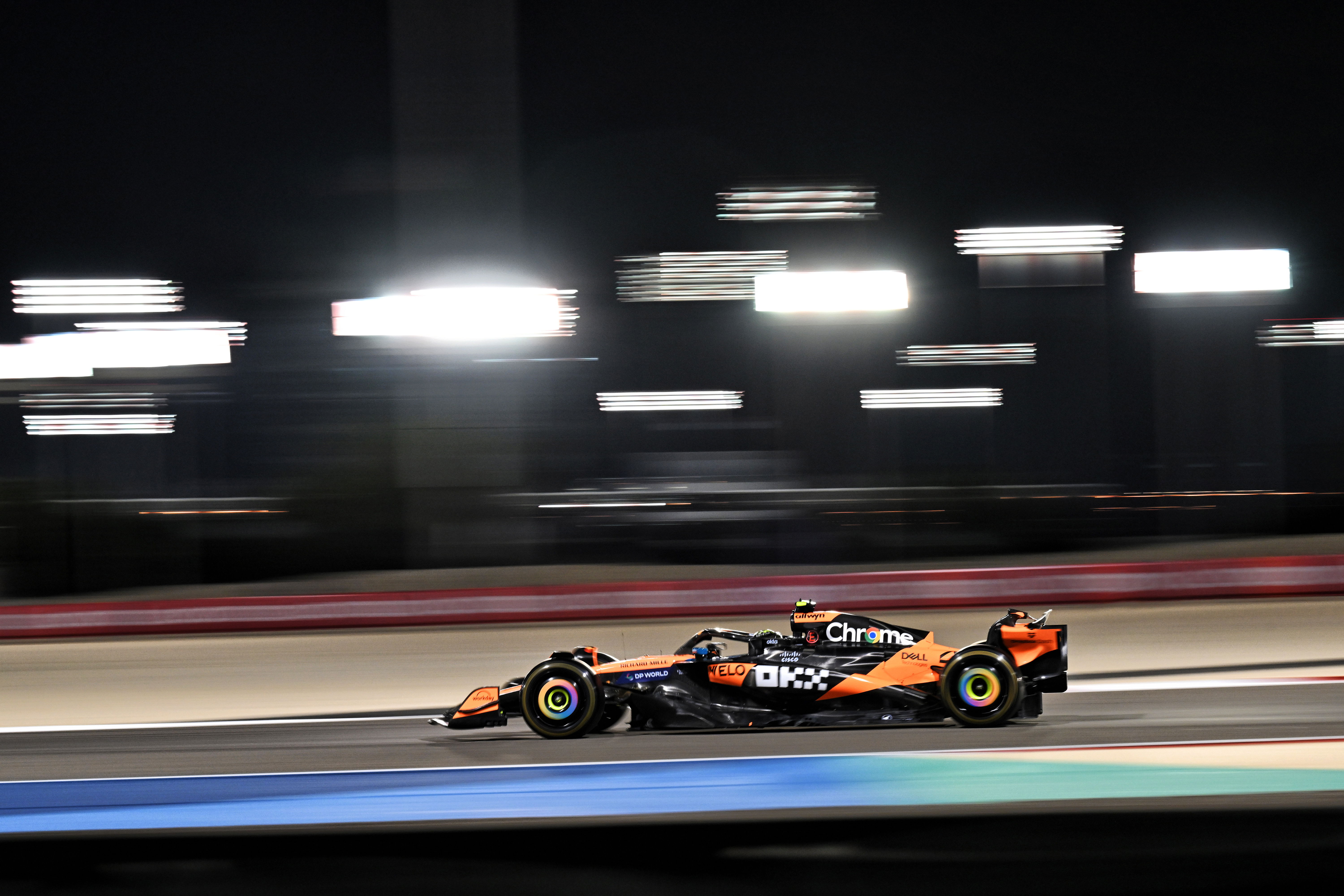 Norris Bahrain testing